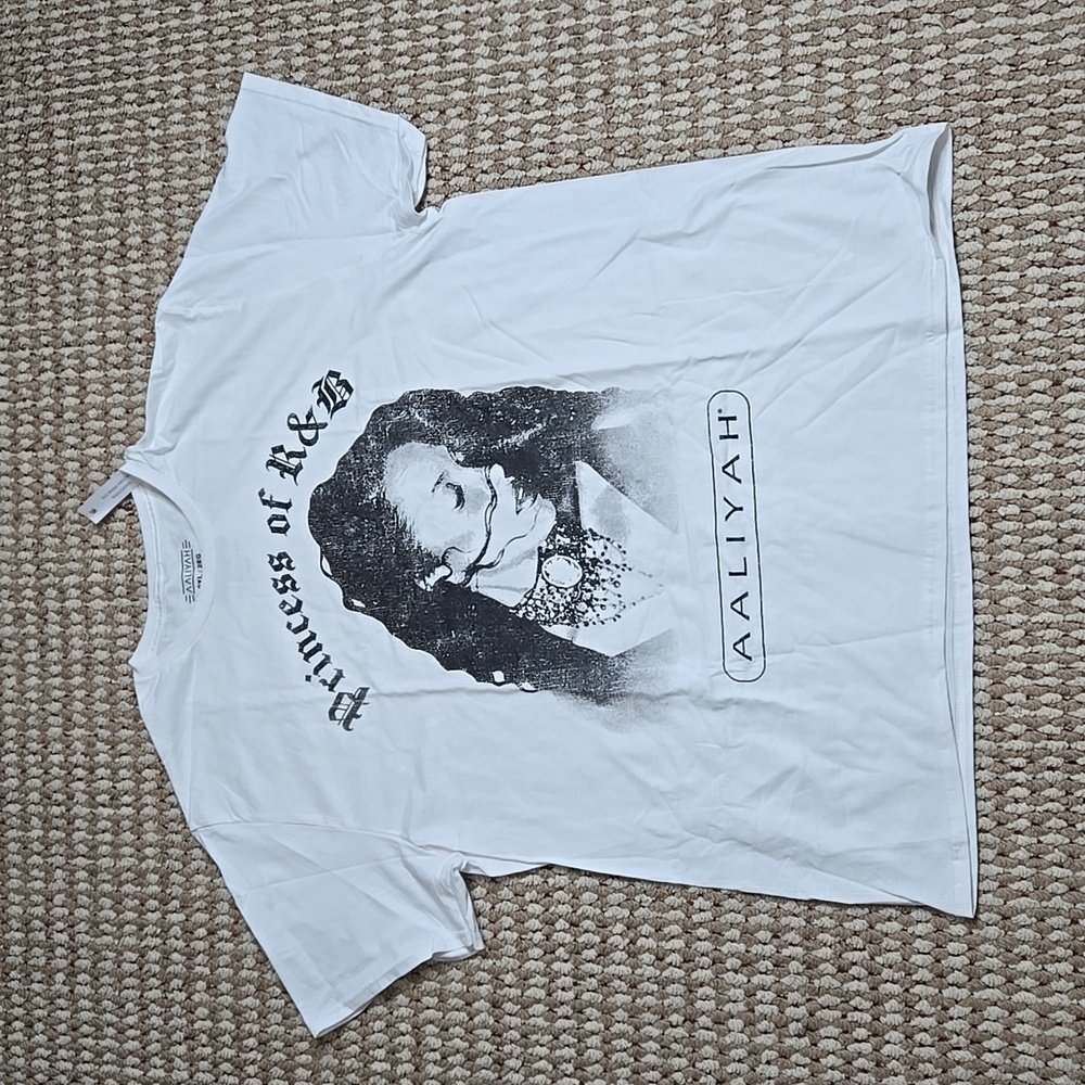Aaliyah Shirt Princess of R&B 2XL Plus Size Hip Hop Shirt Top